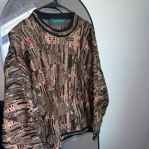 Tundra Coggi like Colorful Geometric Knit Sweater